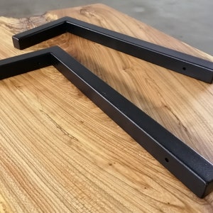 Shelf brackets - steel tube 25 x 25 mm (1 x 1 inches) - SET OF 2
