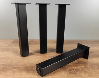 4x stalen buispoten | Perfect voor tafels, consoles en bijzettafels | Moderne meubelpoten voor aangepaste projecten