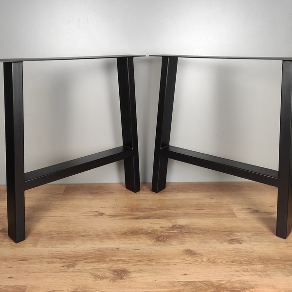 A shape table legs -  table base, desk legs, desk base (SET OF 2)