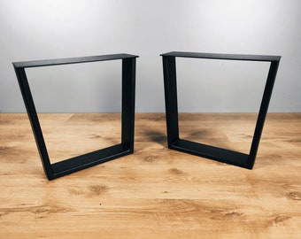 SALE! Set of 2 bench legs, Industrial legs, shape steel bench legs, coffee table legs, bench base, coffee table base