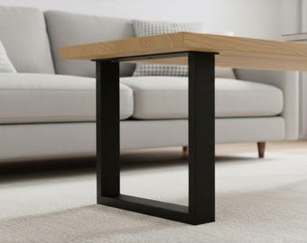 Moderne stalen salontafel of poten (set van 2) | Zelfgemaakte bankbasis
