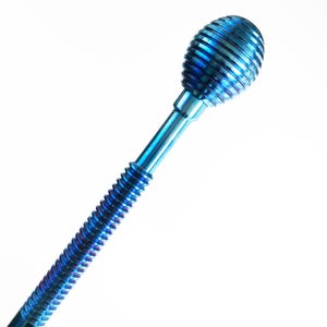 Unieke massieve titanium wandelstok — handgemaakt