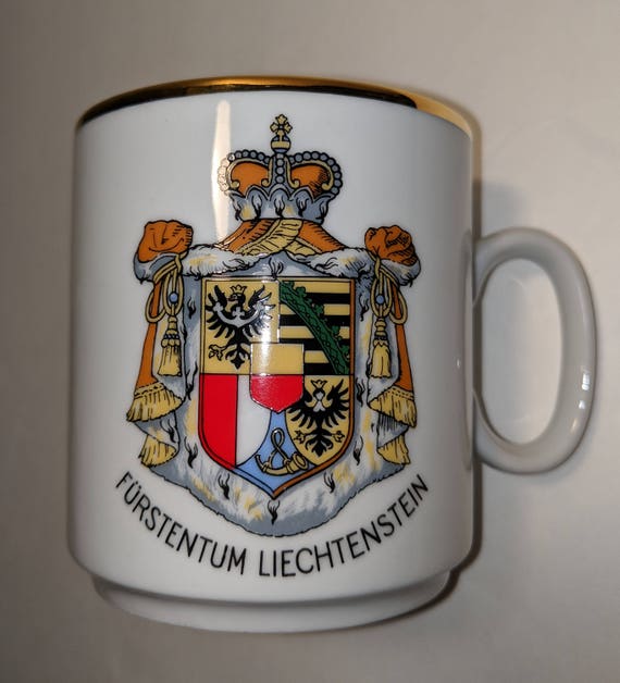 Vintage Coat Of Arms Coffee Mug With Royal Crest Design Etsy