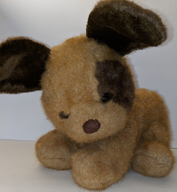 brown dog plush