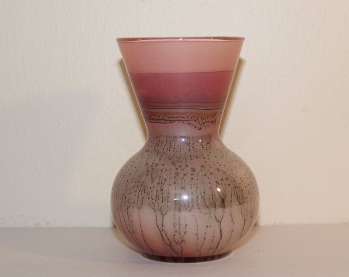 Simron Vase Vintage Glass Vase by Simron Made in Israel - Etsy