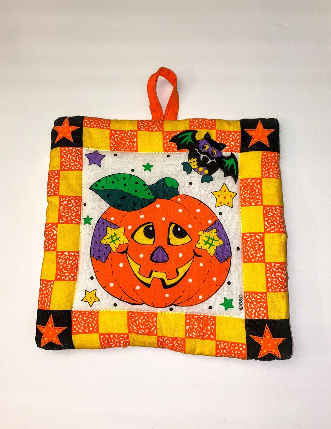 Vintage B & D Halloween Novelty Pot Holder Etsy
