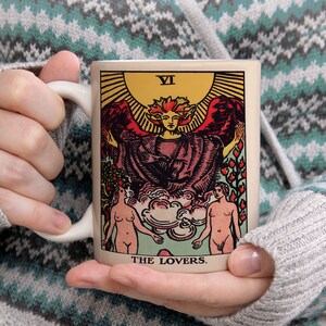 The Lovers Tarot Card Coffee Mug