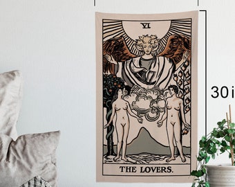 The Lovers Tarot Card Tapestry – Rider Waite Deck