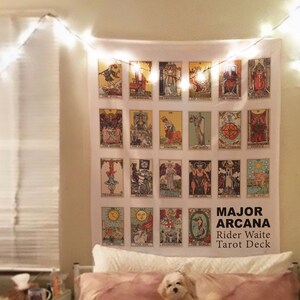 The Major Arcana Rider Waite Deck Tarot Card Tela decorativa - Rider Waite deck - Major Arcana Tela decorativa