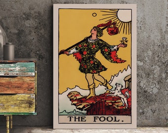 Lámina artística de la carta del Tarot El Loco