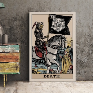 Death - Tarot Card Print - The Death Card Poster par Printagrams, pas de cadre