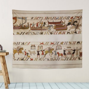 William The Conqueror&#39;S Norman Conquest Of England In 1066 Battle Of Hastings  - Bayeux Tapestry 26x36 inches (Printed)