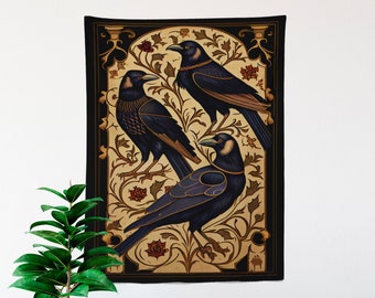 Crows 26 x 36" Tapestry