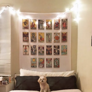 The Major Arcana Rider Waite Deck Tarot Card Tela decorativa - Rider Waite deck - Major Arcana Tela decorativa
