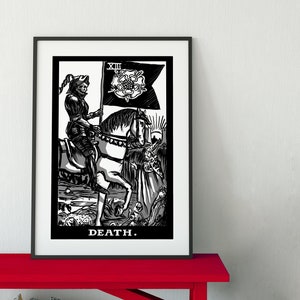 Death - Tarot Card Print - L’affiche de la carte de la mort, sans cadre