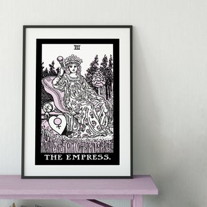 The Empress - Tarot Card Print - The Empress Card Poster, No Frame