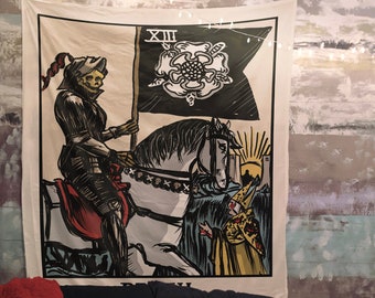 Death Tarot Card Tapestry