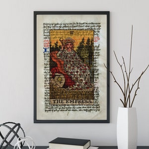 The Empress - Tarot Card Print - The Empress Card Poster, No Frame