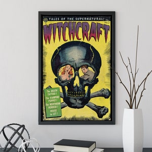 Witchcraft Comic Book Cover Issue No 2 Poster Vintage Comic Book Art - Comic Book Cover Art Print, No Frame