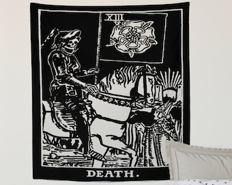 Death Tarot Card Tapestry - Rider Waite Design