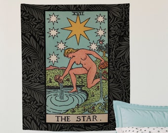 The Star Tarot Card Tapestry - Rider Waite Full Card