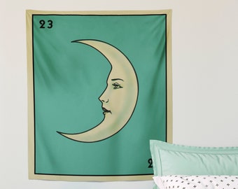La Luna Card Moon Tapestry