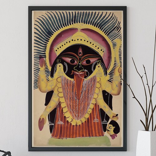 Ma Kali Poster Spiritual Art Print Kali Print Goddess Kali - Etsy