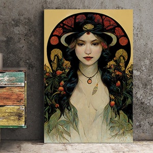 Lilith Occult Goddess Poster, Lilith Print, No Frame