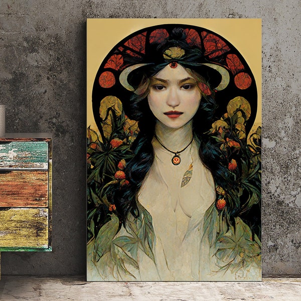 Lilith Okkulte Göttin Poster, Lilith Druck, kein Rahmen