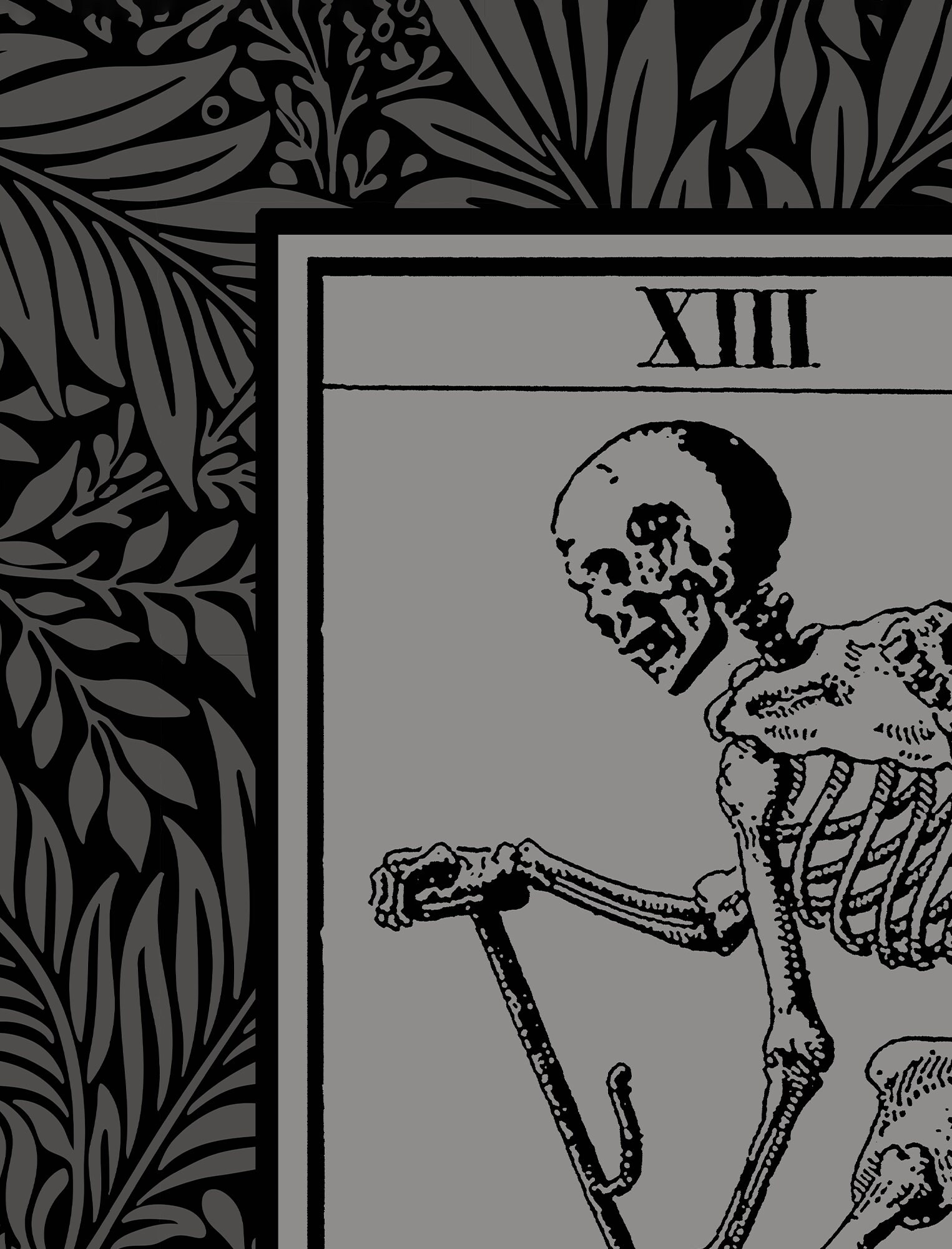 La Mort Tarot of Marseille Death Tarot Card Black and Gray - Etsy