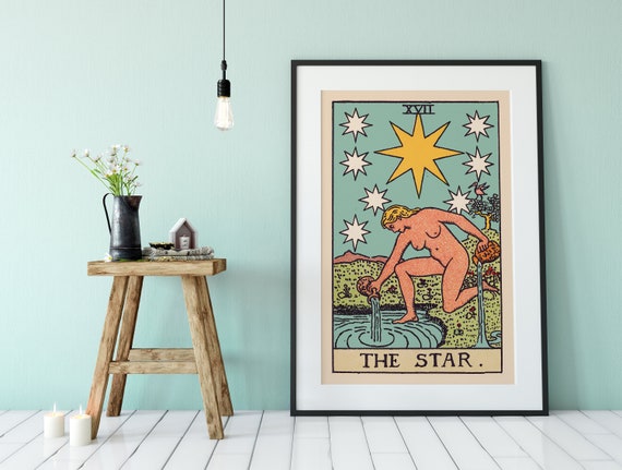 The Star Tarot Card Print The Star Poster No Frame Etsy