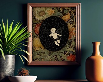 Amor Print - Handgezeichnete Illustration Poster