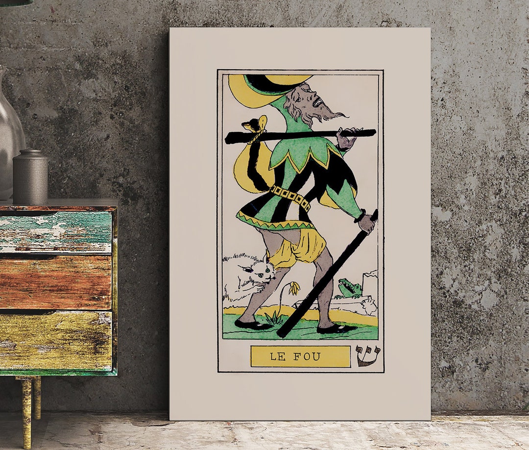 The Fool Tarot Card Print - Oswald Wirth Tarot Poster - Etsy