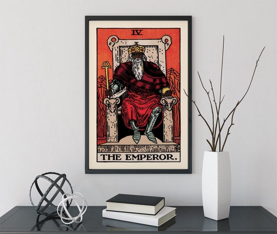 The Black Emperor- Tarot Card Print - the Black Emperor Card