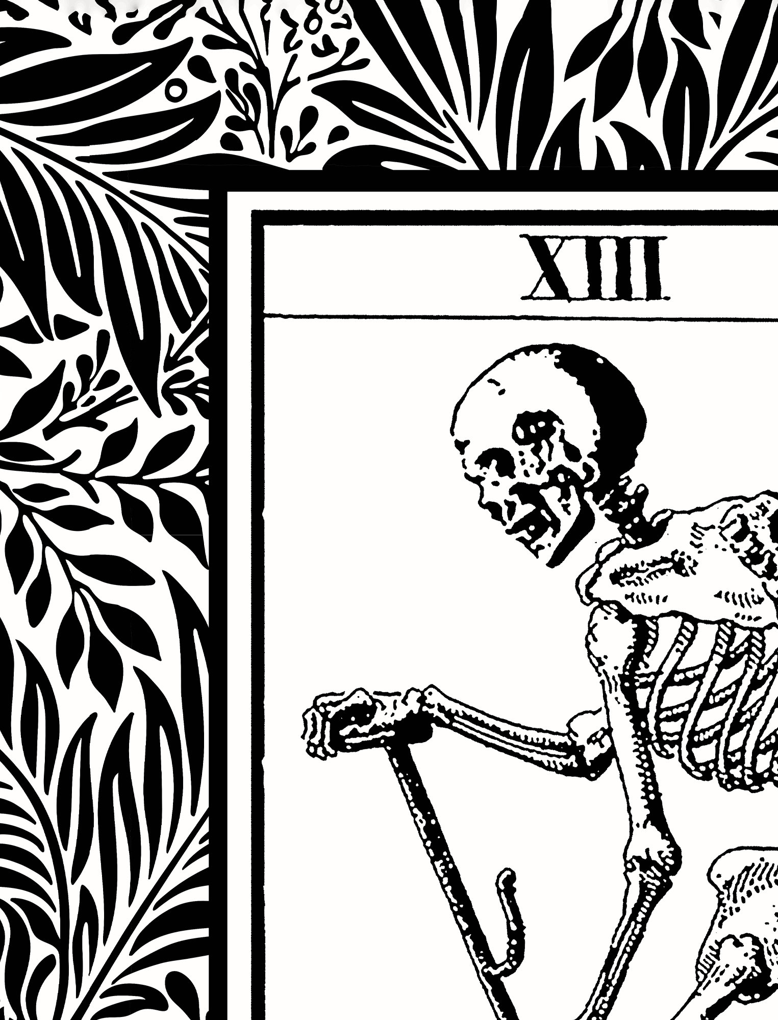 La Mort Tarot of Marseille Death Tarot Card Black and Gray - Etsy Israel