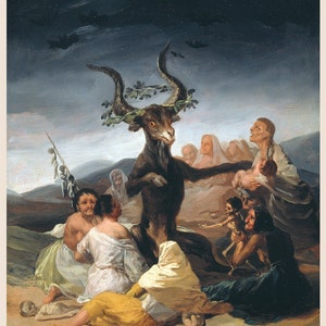 Sábado de Brujas Cartel de Francisco de Goya y Lucientes Sin Marco imagen 2