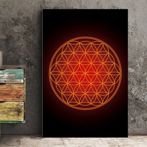 Flower of Life Print Poster Sacred Geometry (No Frame)