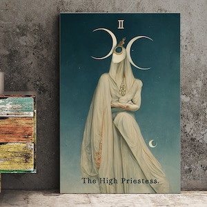 The High Priestess - Tarot Card Print Tarot, No Frame