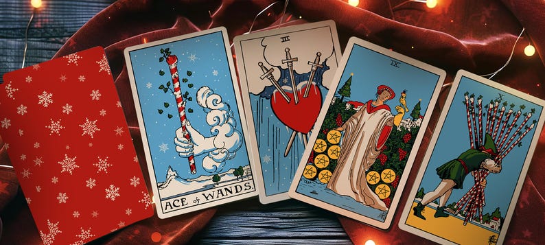 RWS Christmas Tarot Deck zdjęcie 2