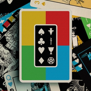 Le trio joue au tarot - Cartes à jouer