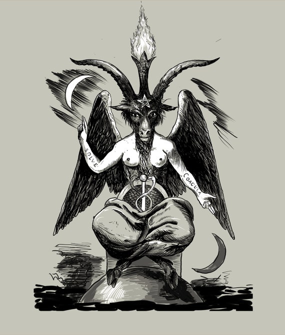 その他 Levia,Redeemed/Blasmophet,LeviaConsumed Baphomet Eliphas Lévi Occult Art Tapestry 