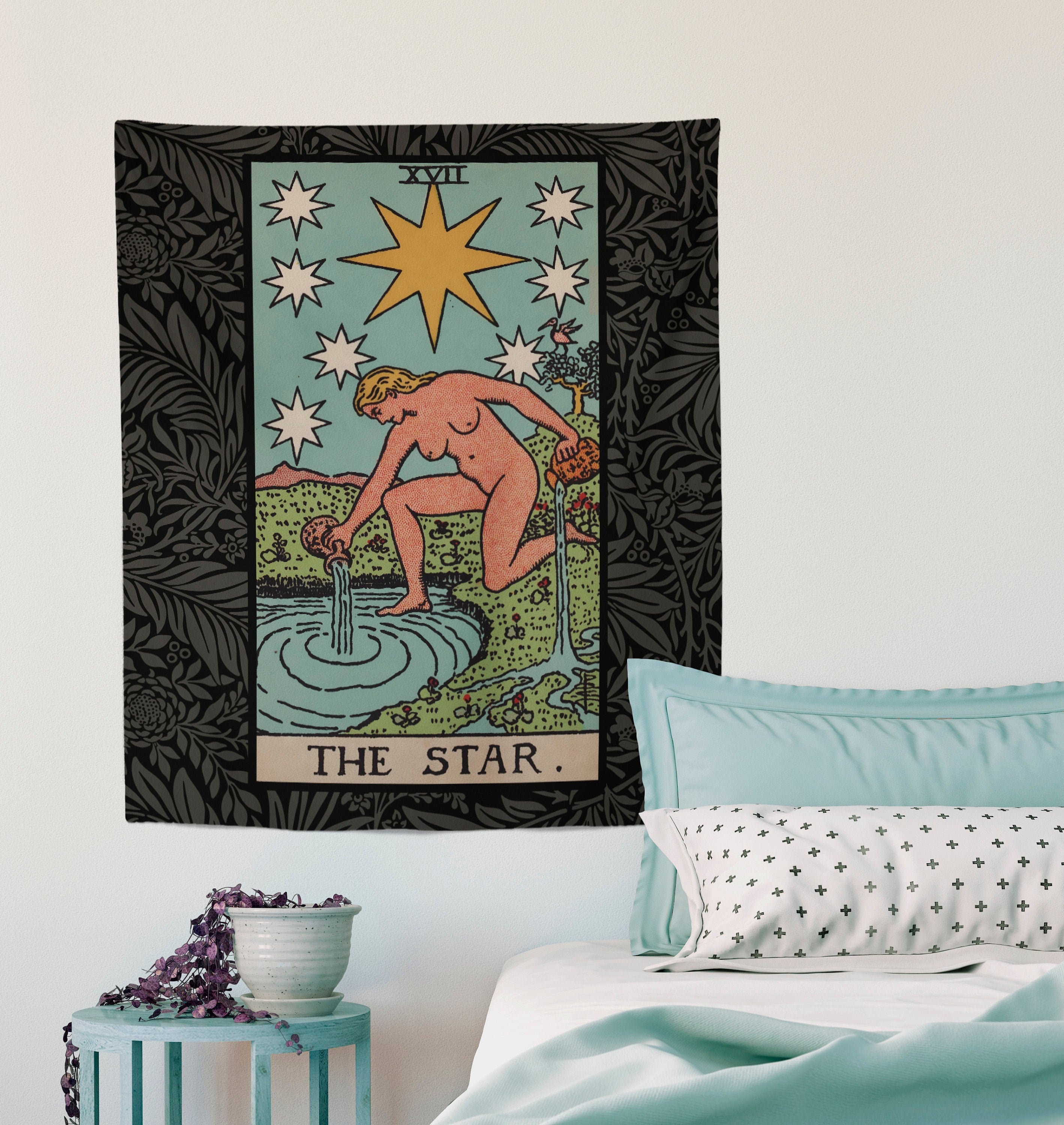 The Star Tarot Card Tapestry - Rider Waite Full Card - Etsy
