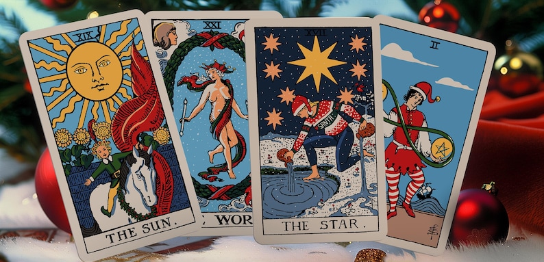 RWS Christmas Tarot Deck zdjęcie 3