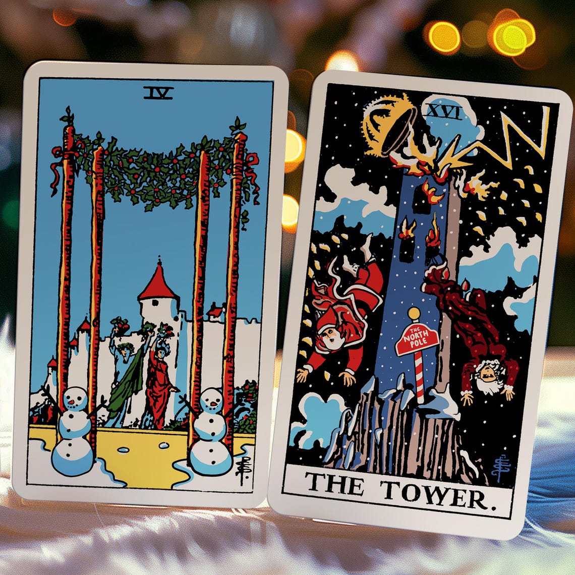 RWS Christmas Tarot Deck - Etsy