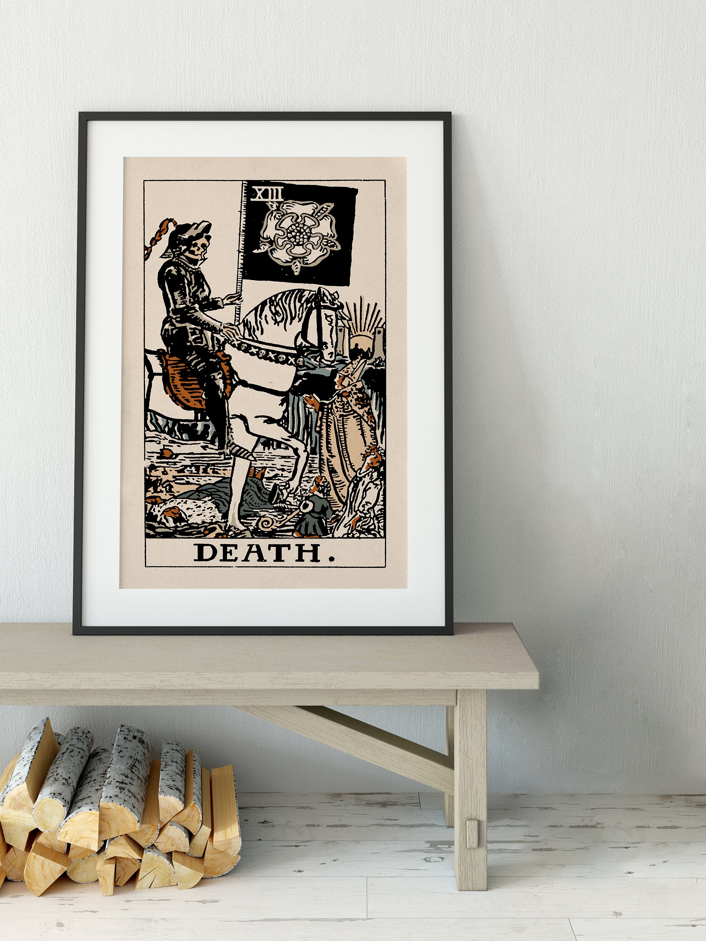 Tod Tarot-Karte Druck der Tod Karte neutral EIs Poster | Etsy