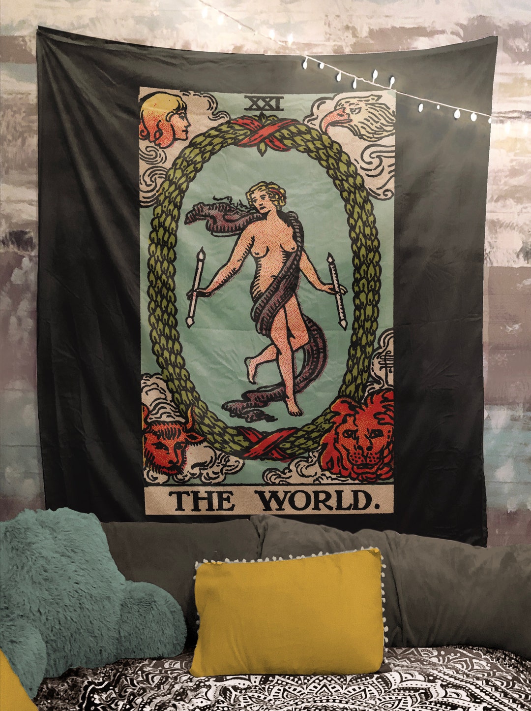 The world tarot tapestry sale
