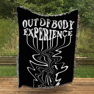 Out of Body Experience Blanket Tapestry Blanket, Astral Travels Woven Throw Blanket Tapestry