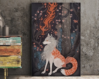 Japanese Fox Print