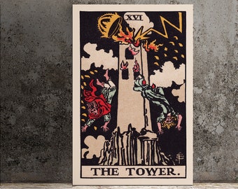 The Tower Tarot Card Art Print