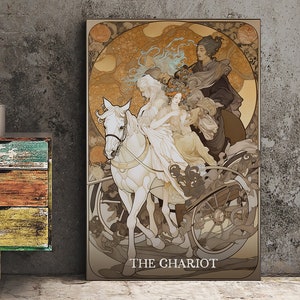 The Chariot Tarot Card Art Print – Major Arcana Poster